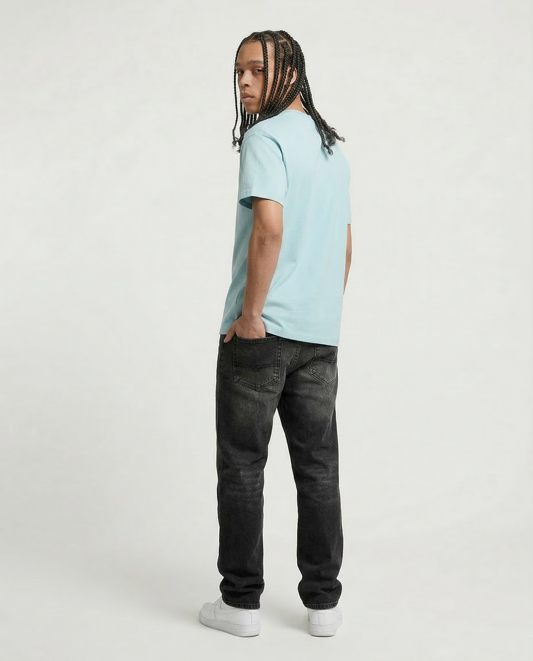 RNNI HEAVYWEIGHT TEE- SKY BLUE