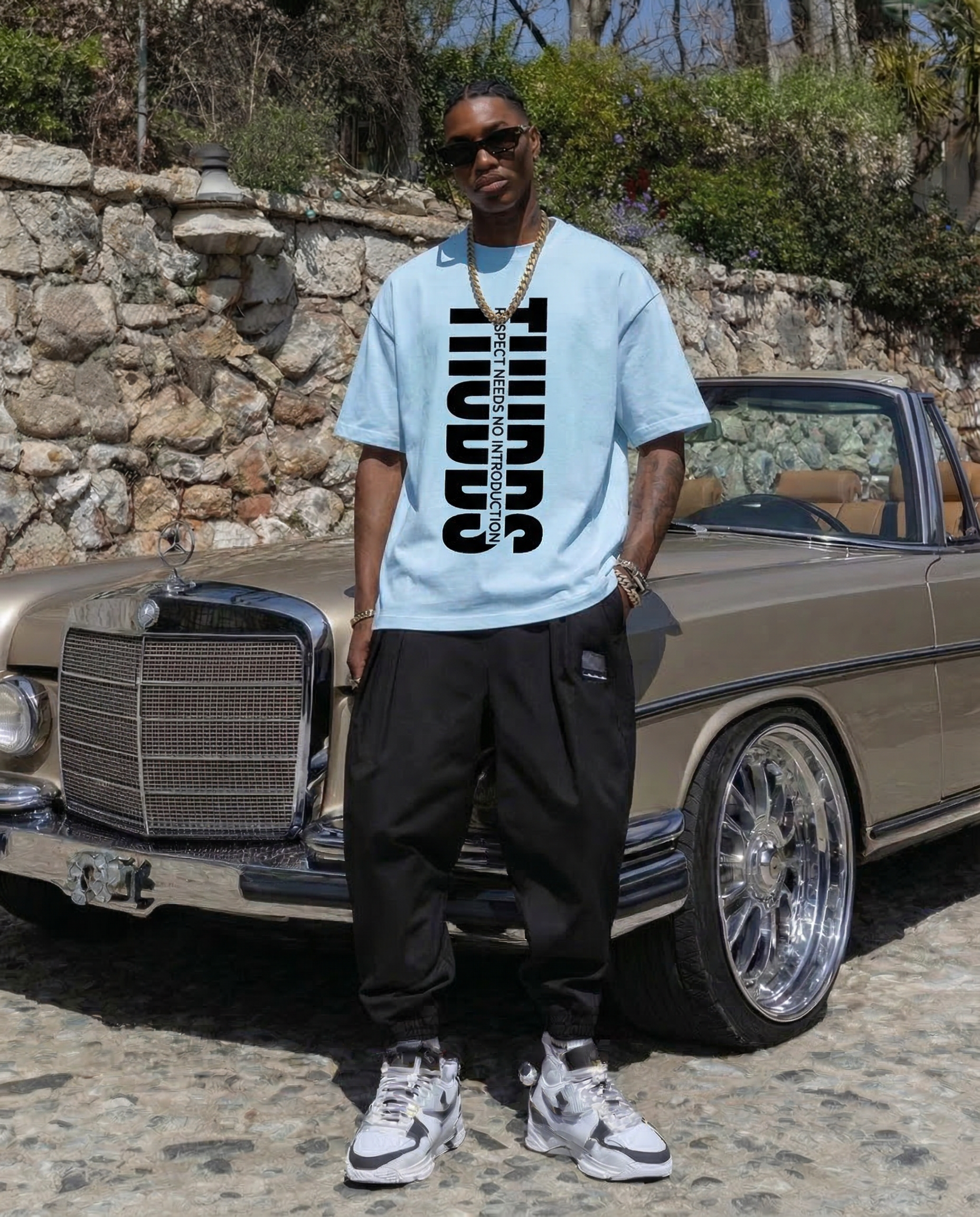 RNNI Relaxed Heavyweight Tee – Sky Blue