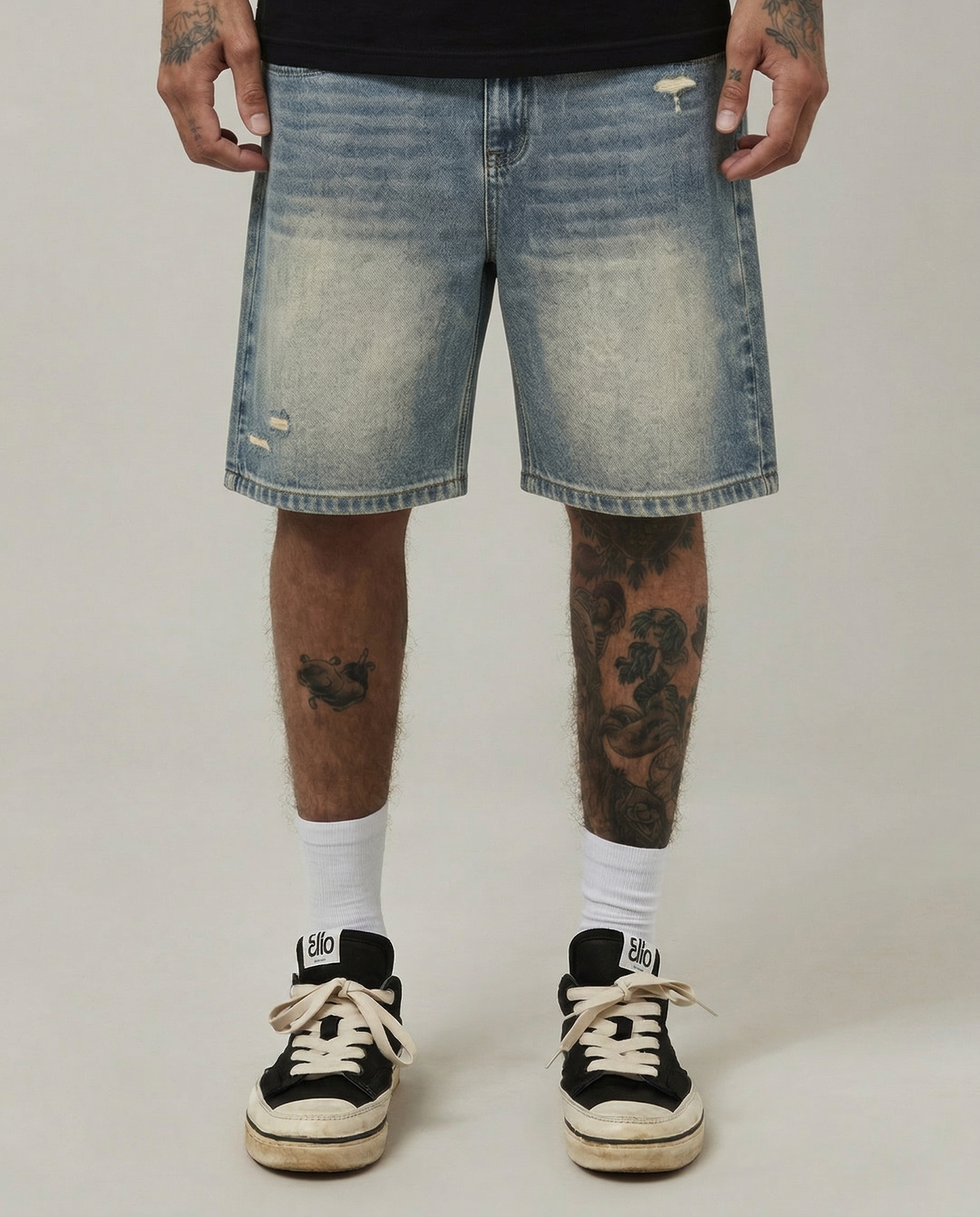 RESPECT DENIM JORTS