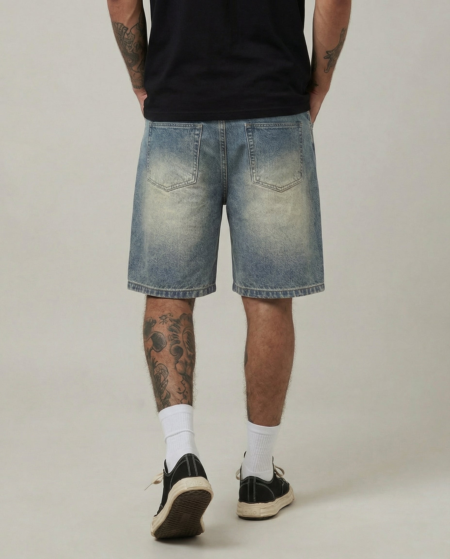 RESPECT DENIM JORTS