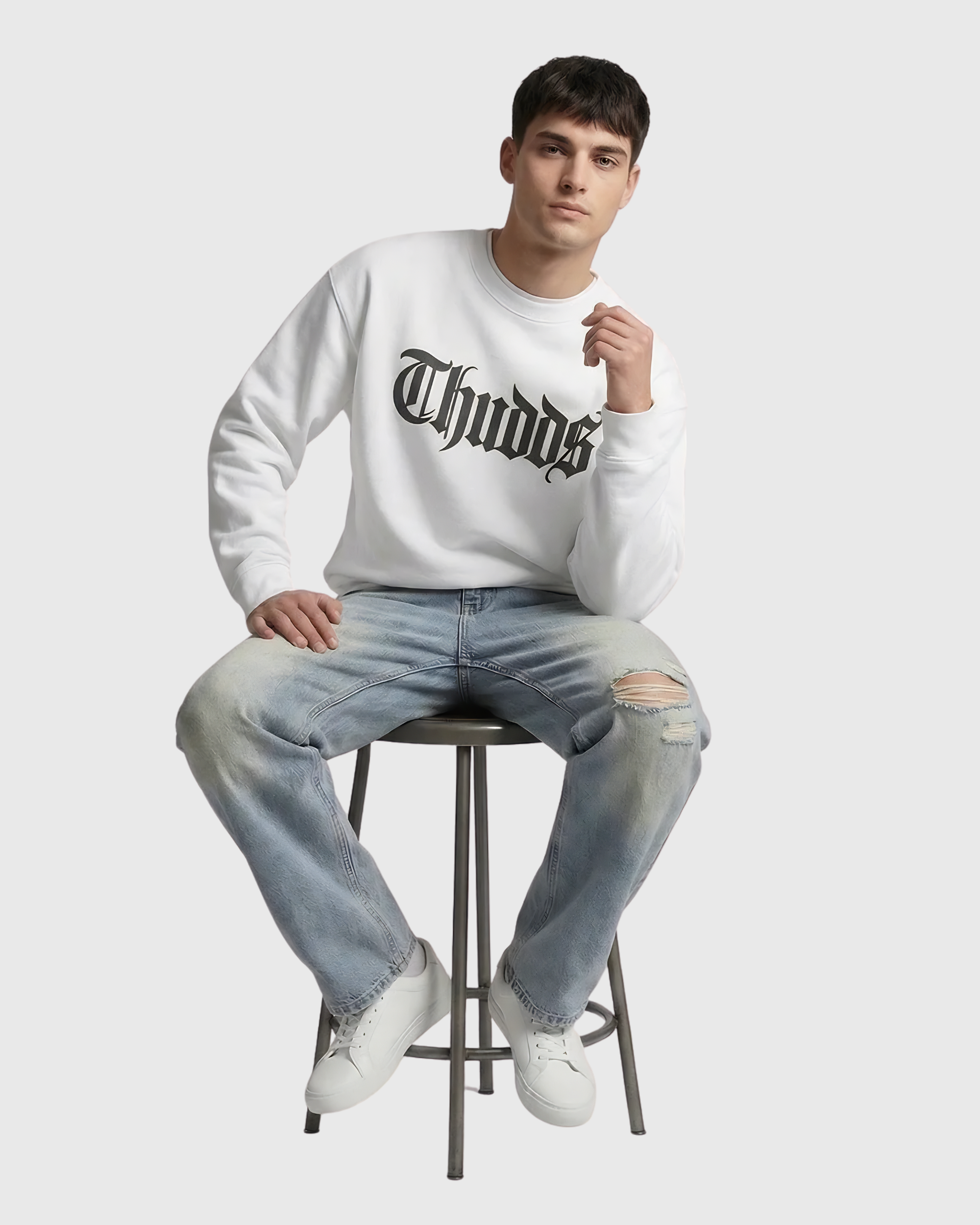 Prestige Heavyweight Sweatshirt – White
