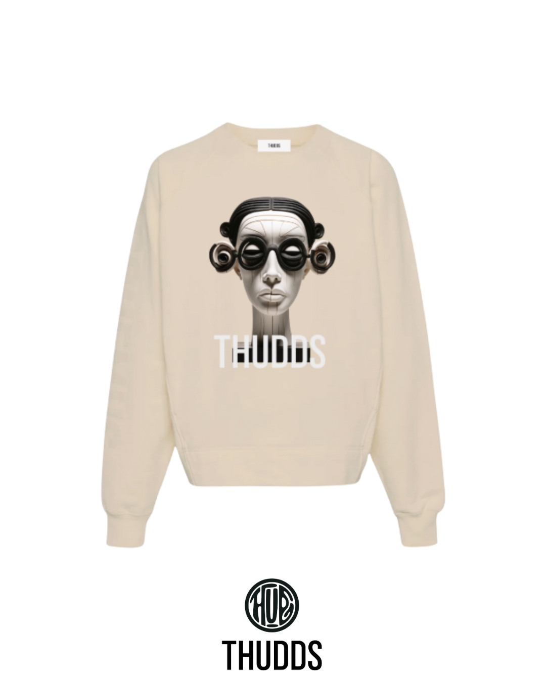Cyber Visage Oversized Sweatshirt