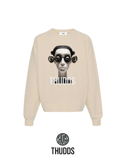 Cyber Visage Oversized Sweatshirt