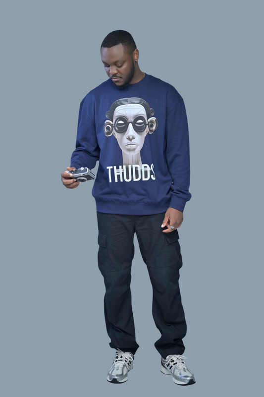 Cyber Visage Oversized Sweatshirt