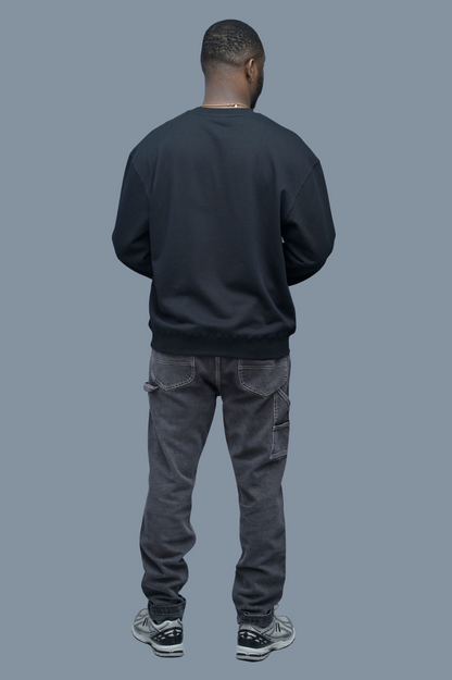 Prestige Oversized Sweatshirt- Black