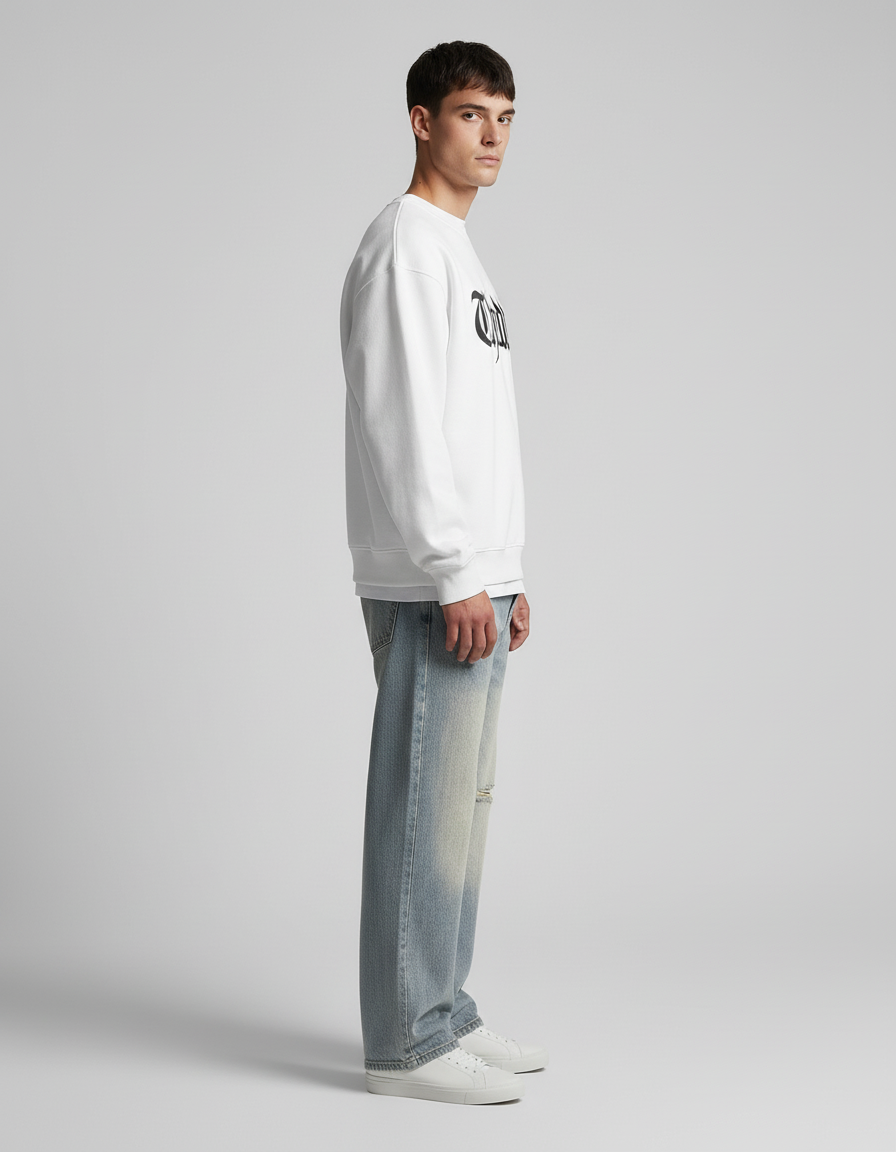 Prestige Heavyweight Sweatshirt – White