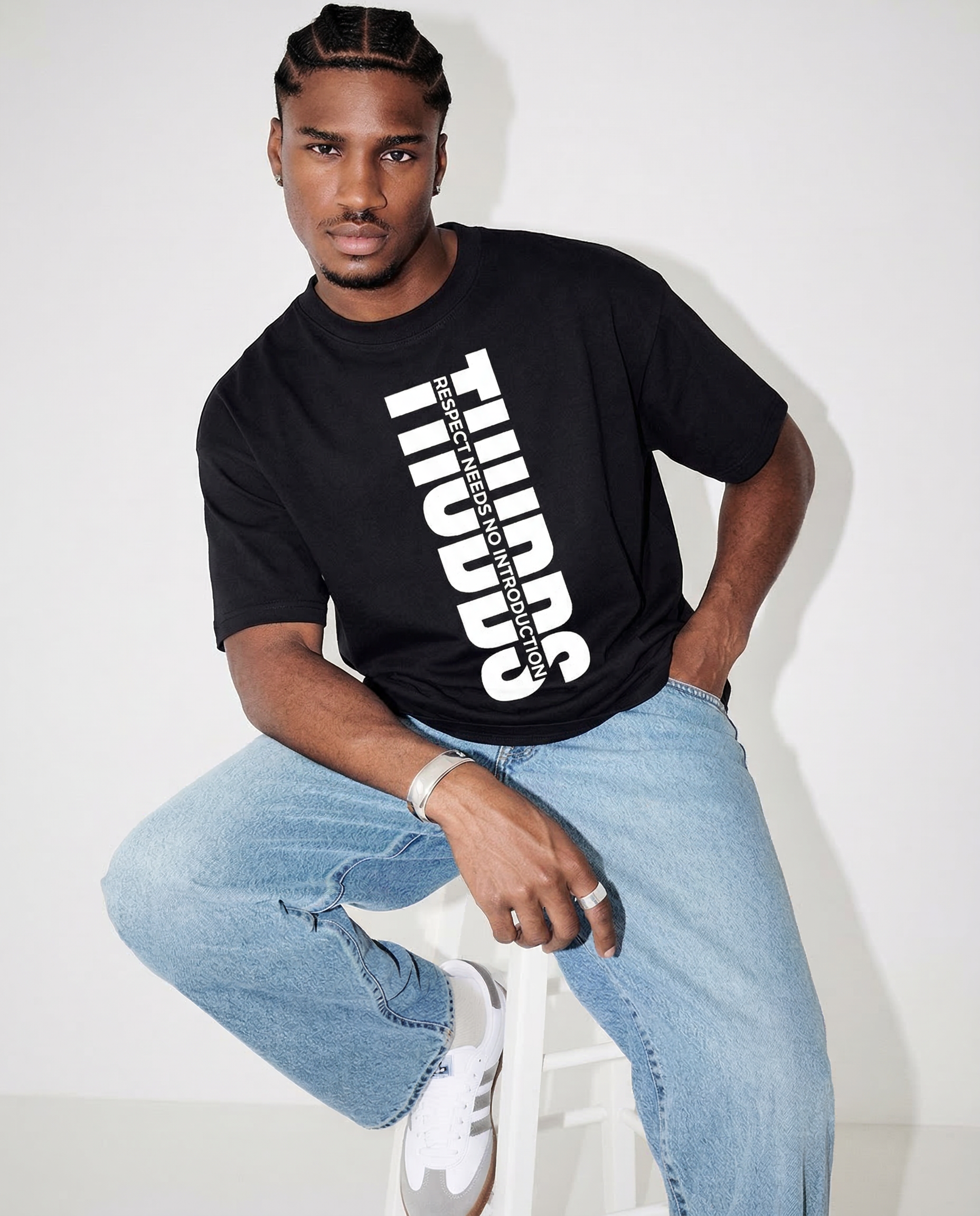 RNNI HEAVYWEIGHT TEE - BLACK