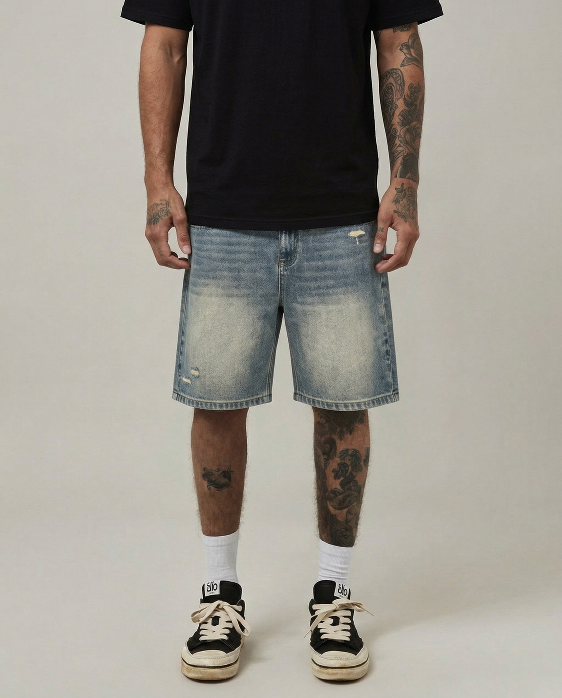 RESPECT DENIM JORTS