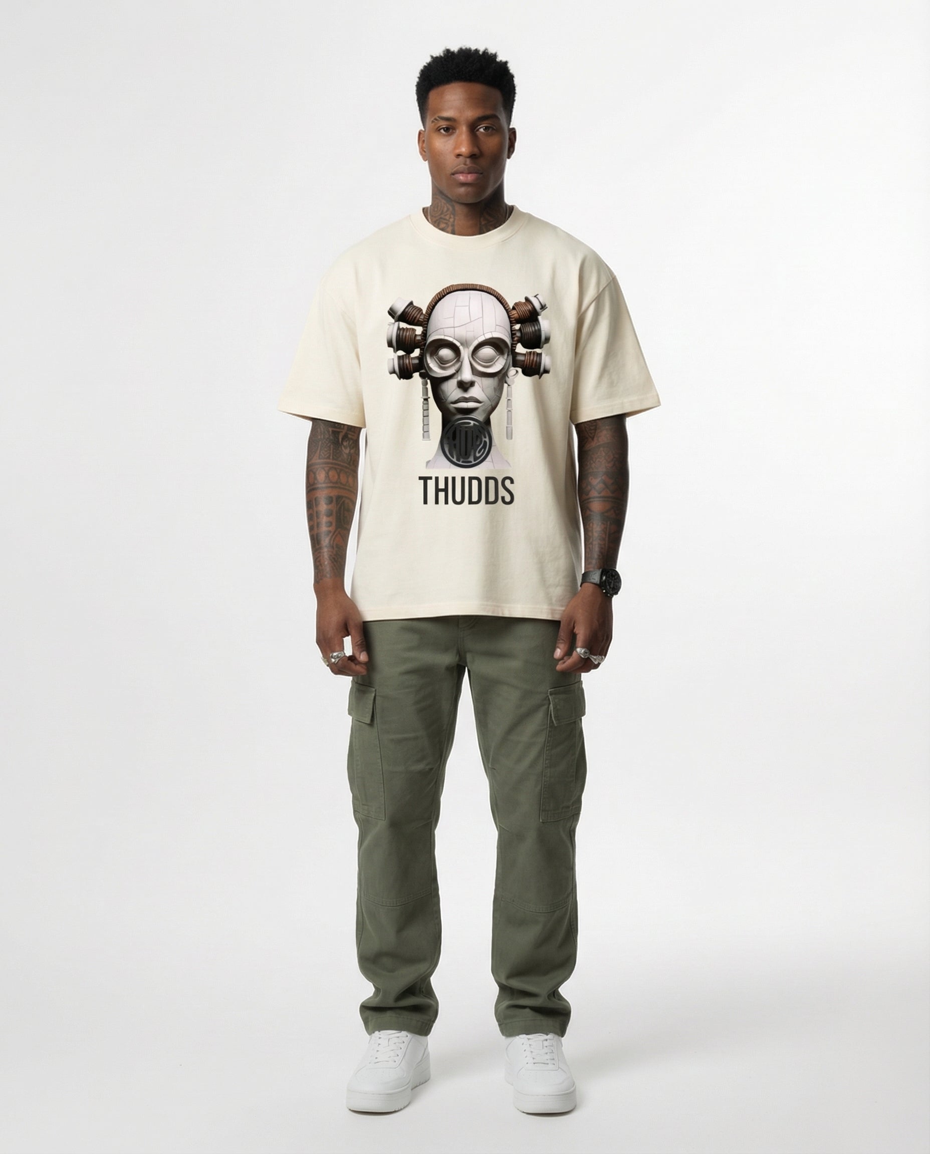 CIPHER HEAVYWEIGHT TEE- MID APRICOT